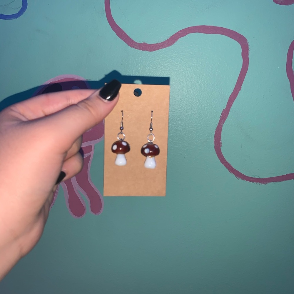 Mushroom earrings 🍄